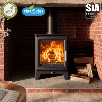 Ecosy+ Hampton 5 XL - Defra Approved - Eco Design Approved - 5kw - Woodburning Stove